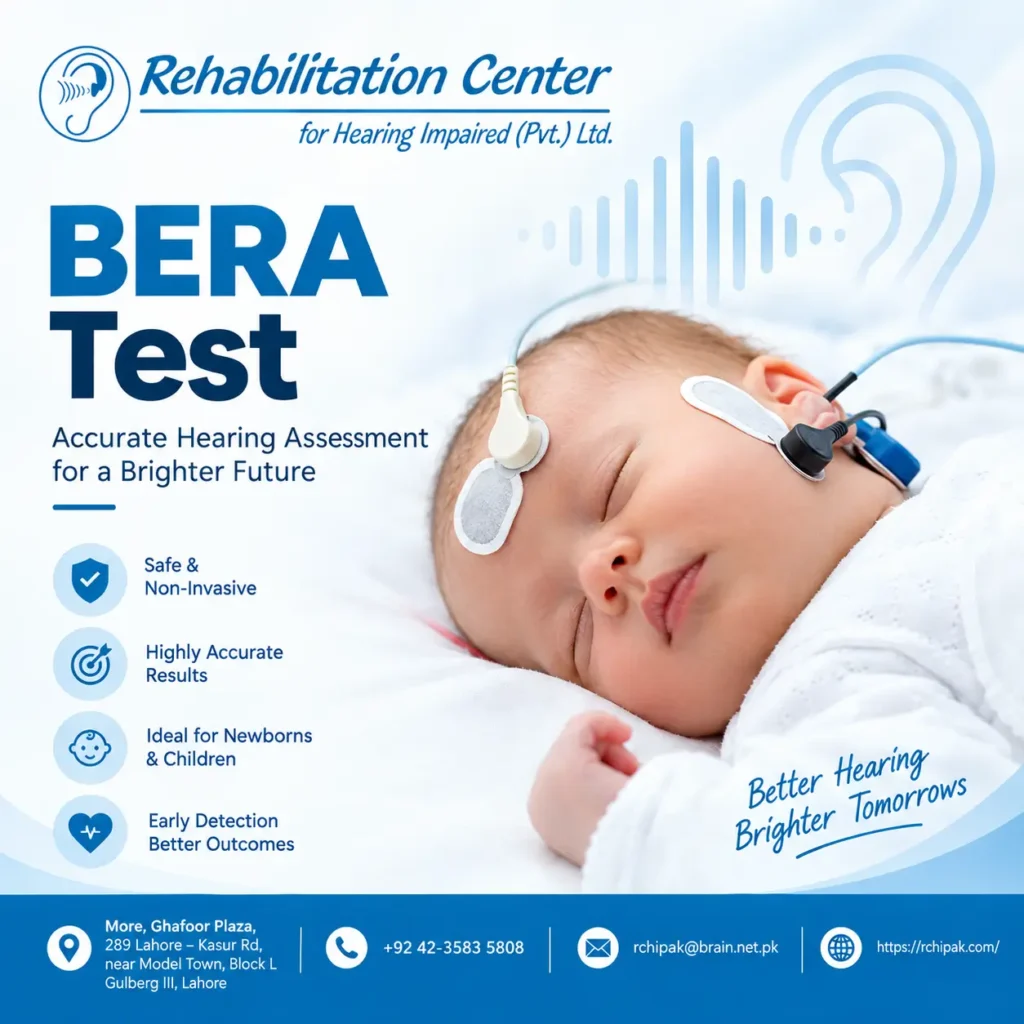 BERA hearing test in Lahore at RCHI